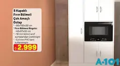 5 KAPAKLI FIRIN BÖLMELİ ÇOK AMAÇLI DOLAP fiyat ve kampanya bilgisi